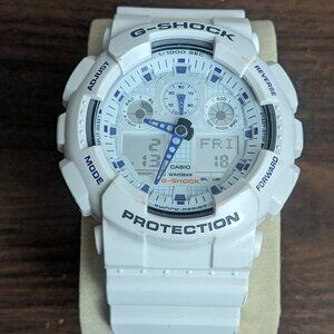 Casio G-Shock Sports X-Large LED Resin Blue Men's Watch GA-100A-7A